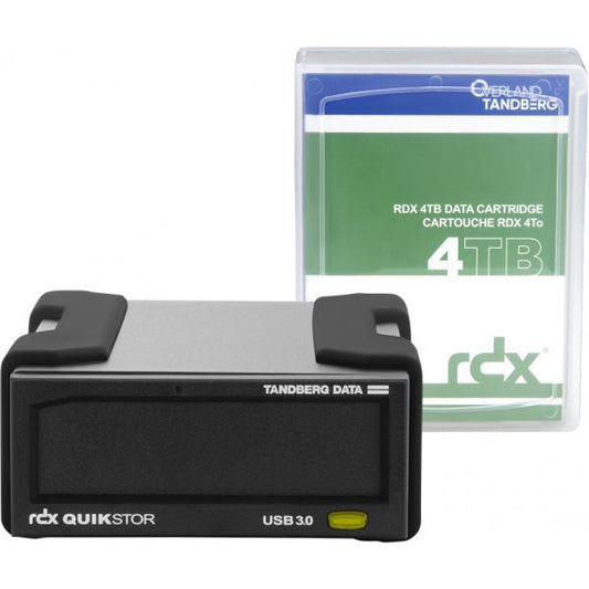 TANDBERG KIT DISPOSITIVO ESTERNO RDX USB3+ AUTOALIMENTATO CON CARTUCCIA BACKUP 4TB (SUPPORTO WINDOWS [8866-RDX]