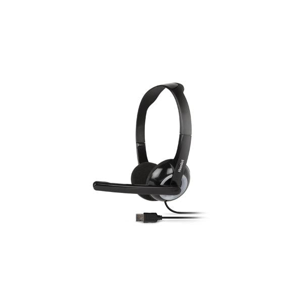 Hamlet Smart Headset cuffia per computer con microfono e connessione usb [HHEADMUS]