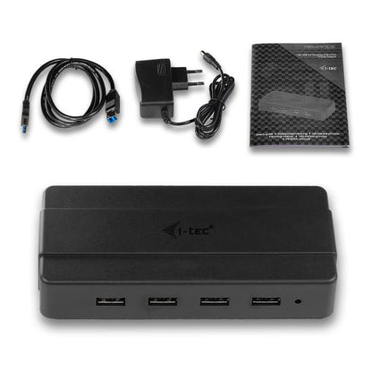 i-tec U3HUB445 hub di interfaccia USB 3.2 Gen 1 (3.1 Gen 1) Type-B 5000 Mbit/s Nero [U3HUB445]