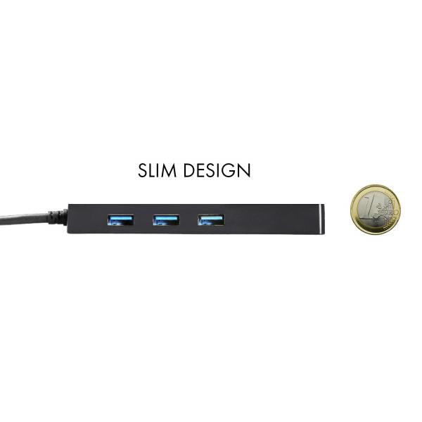 I-TEC USB-C SLIM PASSIVE HUB 3 PORT + GIGABIT ETHERNET ADAPTER [C31GL3SLIM]
