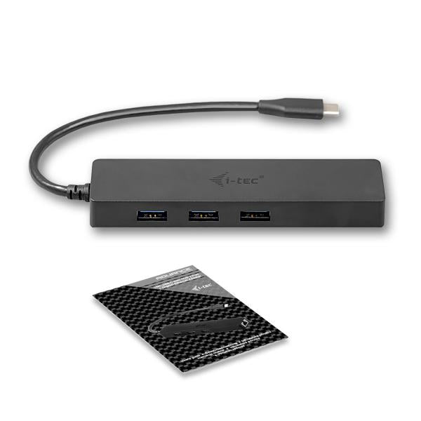 I-TEC USB-C SLIM PASSIVE HUB 3 PORT + GIGABIT ETHERNET ADAPTER [C31GL3SLIM]