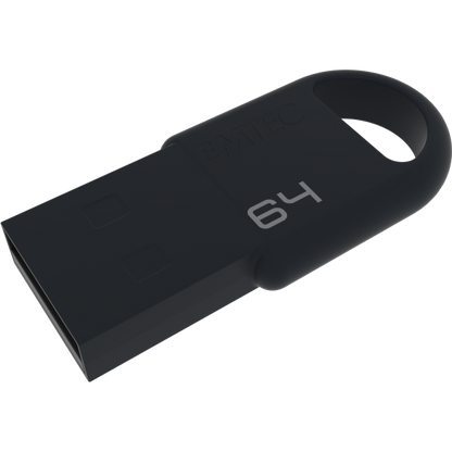 Emtec D250 Mini USB Flash Drive 64 GB USB Type A 2.0 Black [ECMMD64GD252]