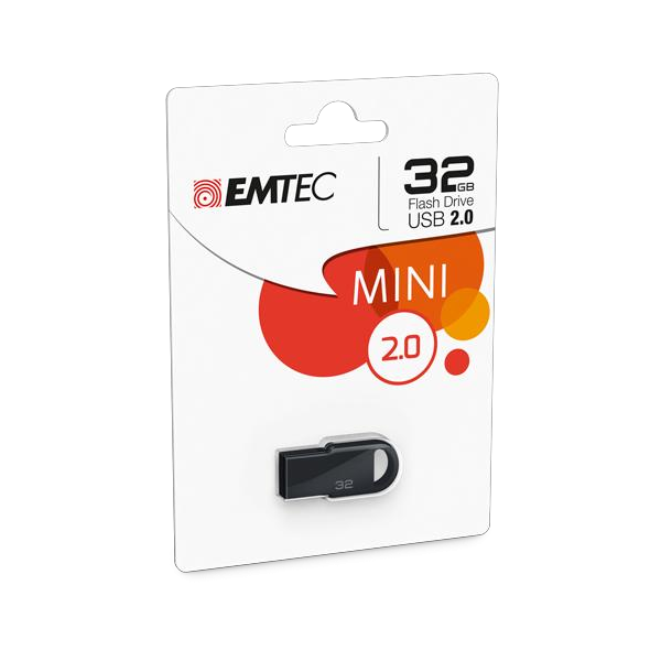 Emtec D250 Mini unità flash USB 32 GB USB tipo A 2.0 Nero [ECMMD32GD252]