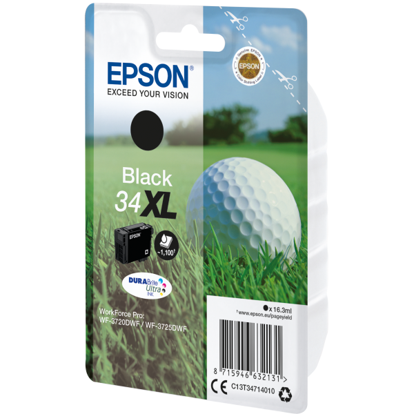 EPSON CART. INK NERO 34XL SERIE PALLINA DA GOLF [C13T34714010]