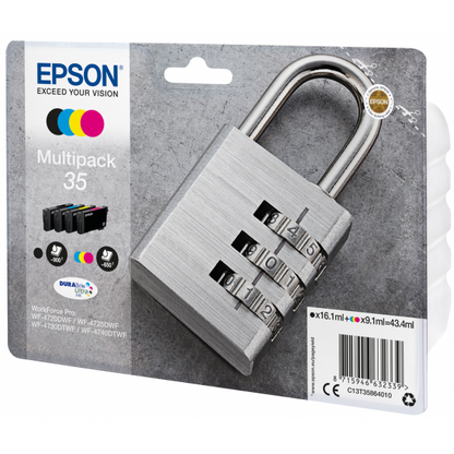 Epson Padlock Multipack 4 Colores 35 Tintas DURABrite Ultra [C13T35864010]