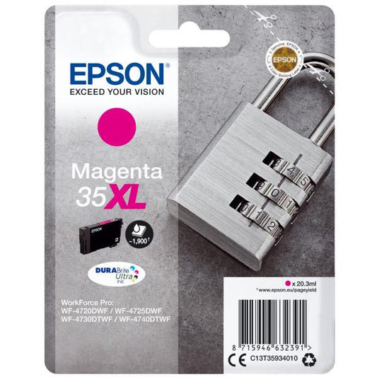 Epson Candado Paquete Individual Magenta 35XL Tinta DURABrite Ultra [C13T35934010]