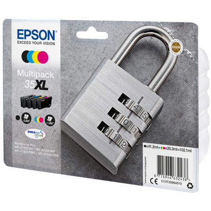 Epson Padlock Multipack 4-colours 35XL DURABrite Ultra Ink [C13T35964010]