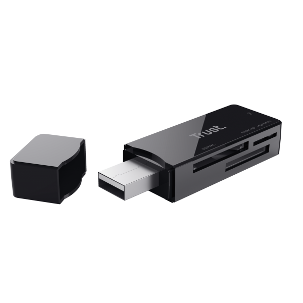 Trust NANGA lettore di schede USB 3.2 Gen 1 (3.1 Gen 1) Type-A Nero [21935]