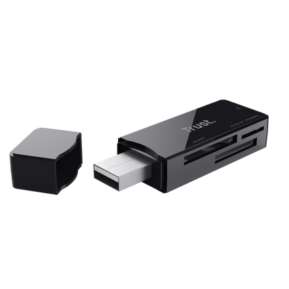 Trust NANGA lettore di schede USB 3.2 Gen 1 (3.1 Gen 1) Type-A Nero [21935]