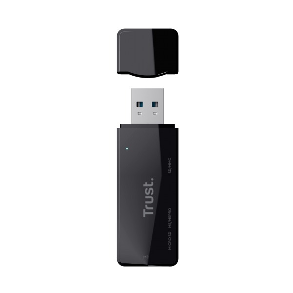 Trust NANGA lettore di schede USB 3.2 Gen 1 (3.1 Gen 1) Type-A Nero [21935]