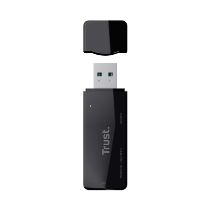 Trust NANGA lettore di schede USB 3.2 Gen 1 (3.1 Gen 1) Type-A Nero [21935]