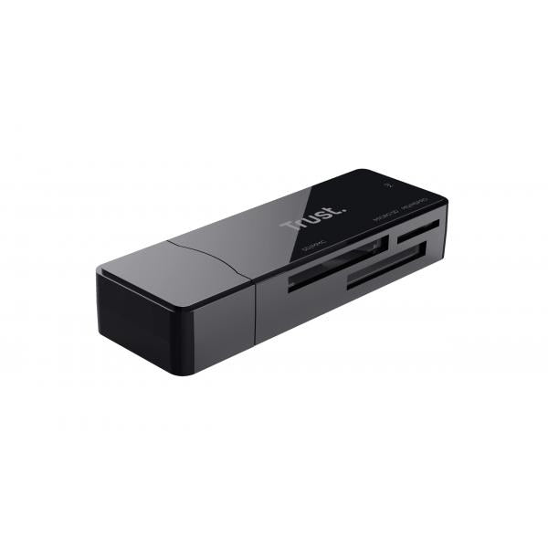 Trust NANGA lettore di schede USB 3.2 Gen 1 (3.1 Gen 1) Type-A Nero [21935]