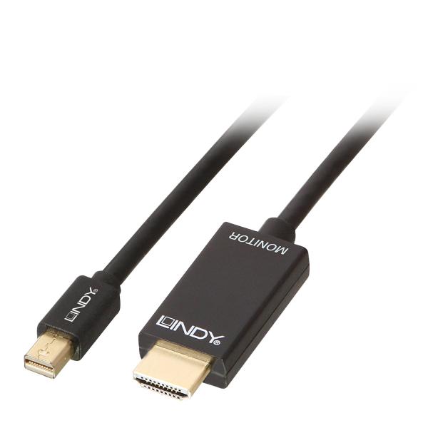 LINDY MINI DISPLAYPORT/HDMI CABLE 4K30 (DP: PASSIVE [36928]