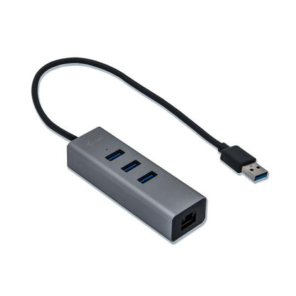 i-tec Metal U3METALG3HUB interface hub USB 3.2 Gen 1 (3.1 Gen 1) Type-A 5000 Mbit/s Gray [U3METALG3HUB]