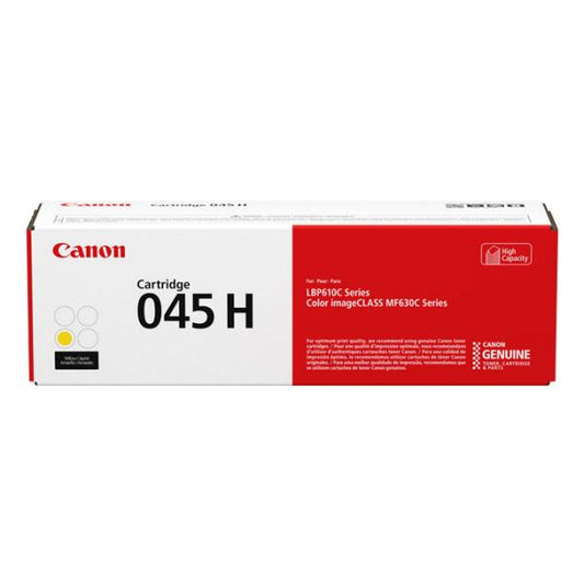 Canon 045 H cartuccia toner 1 pz Originale Giallo [1243C002]