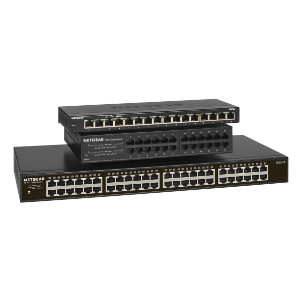 NETGEAR GS348 Non gestito Gigabit Ethernet (10/100/1000) 1U Nero [GS348-100EUS]