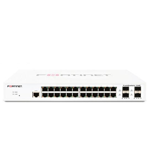 Fortinet FortiSwitch 124E Administrado L2 Gigabit Ethernet (10/100/1000) 1U Blanco [FS-124E] 