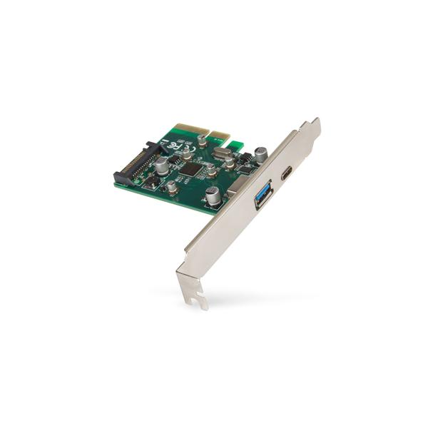 Hamlet Scheda Usb 3.1 PCI Express Type C+Type A trasferimento fino a 10 Gbps [HUSB312TCPCX]