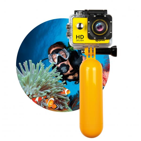 Hamlet Exagerate Skuba Action Cam action camera HD con schermo LCD da 2 pollici con custodia impermeabile de manico galleggiante [XCAM720HD]