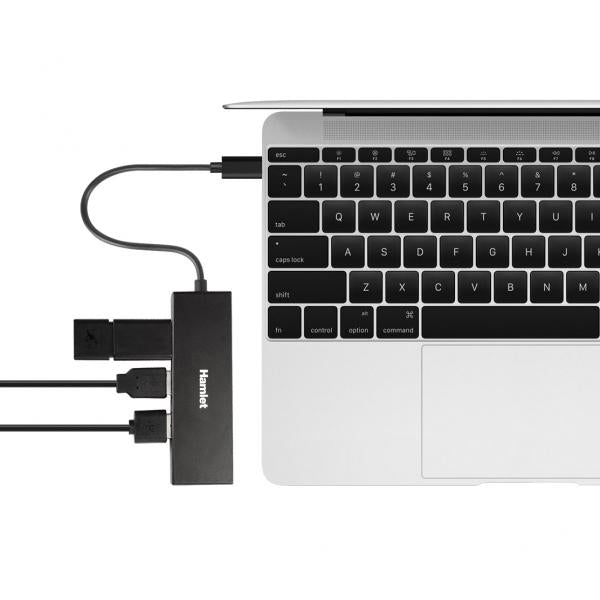 Hamlet Hub Usb 3.1 Type C 4 ports transfer up to 5 Gbps [XHUB4031TC]