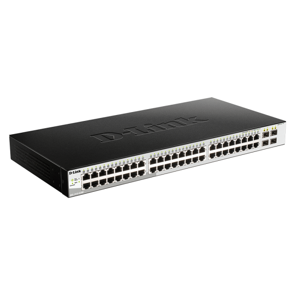 D-LINK SWITCH 48-PORT 10/100/1000BASE-T + 4-PORT 1 GBPS SFP PORTS METRO ETHERNET SWITCH [DGS-1210-52/ME]