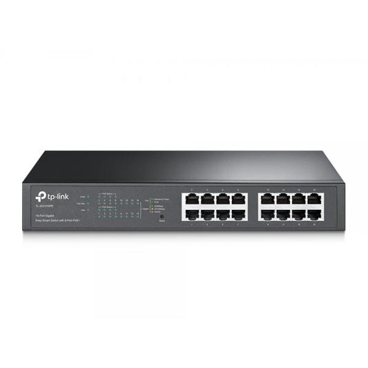 TP-Link SWITCH - TL-SG1016PE - 16 Port - Managed - Gigabit Ethernet - Power over Ethernet (PoE) - 110Watt - Rack Mountable [TL-SG1016PE]