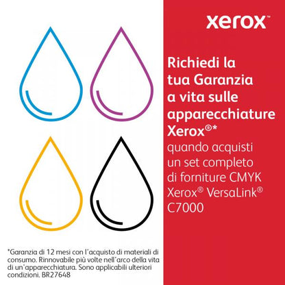 Xerox Cartucho de tóner cian de alta capacidad de 10100 páginas para impresora a color VersaLink C7000 (106R03760) [106R03760]