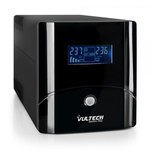 Vultech UPS1500VA-PRO Uninterruptible Power Supply (UPS) Line Interactive 1.5 kVA 800 W 4 AC Socket(s) [UPS1500VA-PRO]