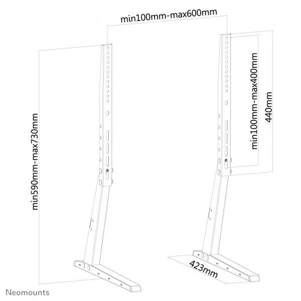 Neomounts Supporto da scrivania per TV [FPMA-D1240BLACK]