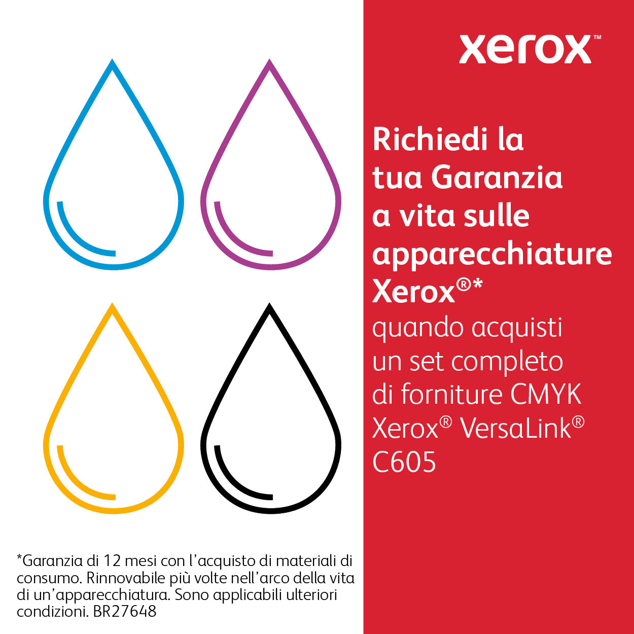 Xerox Cartuccia toner Ciano a Capacità standard da 6000 Pagine per Multifunzione a colori  VersaLink C605, Stampante a colori  VersaLink C600 (106R03896) [106R03896]