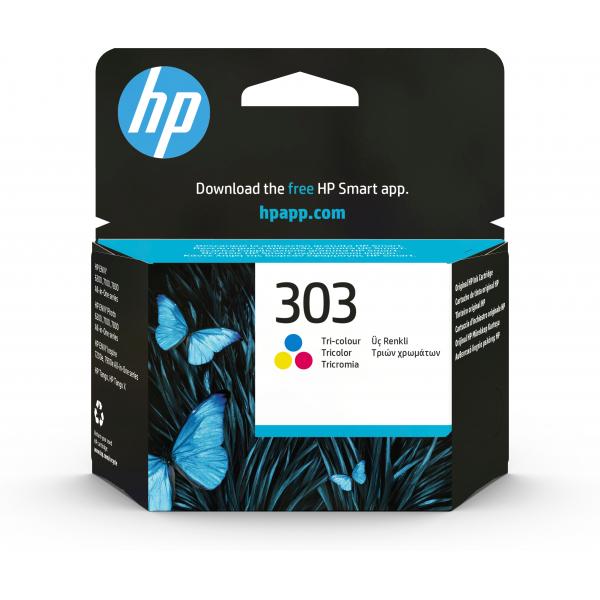 CARTUCHO ESTÁNDAR DE INYECCIÓN DE TINTA HP 303 MULTICOLOR [T6N01AE]