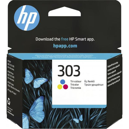 CARTUCHO ESTÁNDAR DE INYECCIÓN DE TINTA HP 303 MULTICOLOR [T6N01AE]