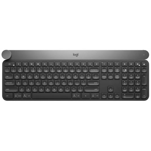 Logitech Craft Advanced keyboard with creative input dial tastiera RF senza fili + Bluetooth QWERTY Italiano Nero, Grigio [920-008500]