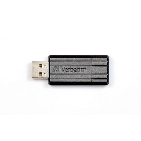 Memoria USB Verbatim PinStripe 4GB USB Tipo A 2.0 Negro [49061]