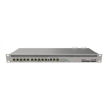 MikroTik, RB1100AHx4 Dude Edition, RB1100AHx4 Potente enrutador de montaje en rack 1U con 13 puertos Gigabit Ethernet, unidad M.2 de 60 GB para la base de datos Dude RB1100Dx4 [RB1100Dx4] 