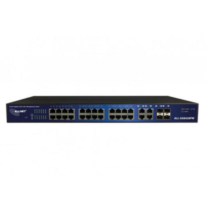 ALLNET, ALL-SG8652PM-10G, Switch full managed 52 Port Gigabit 400W / 48x PoE+ / 4x SFP+ 10G / 19" ALL-SG8652PM-10G [ALL-SG8652PM-10G]