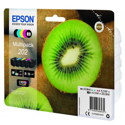 Epson Kiwi Multipack 5-colours 202 Claria Premium Ink [C13T02E74010]