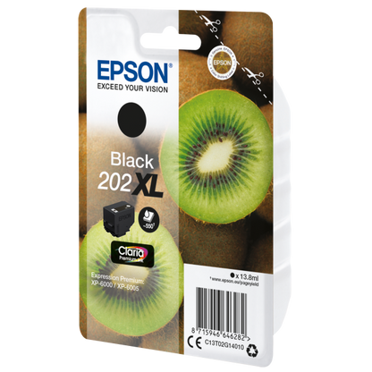 Tinta Epson Kiwi Singlepack Negra 202XL Claria Premium [C13T02G14010]