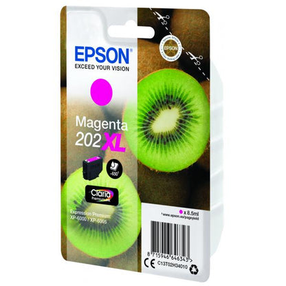 Epson Kiwi Singlepack Magenta 202XL Claria Premium Ink [C13T02H34010]