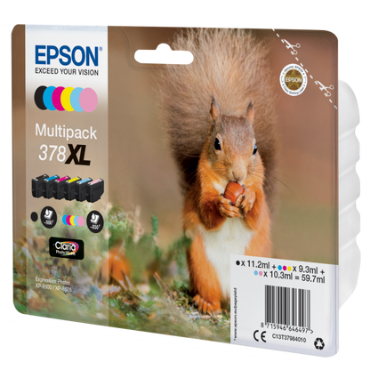 Epson Squirrel Multipack 6 colores 378XL Tinta Claria Photo HD [C13T37984010]