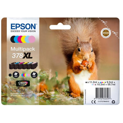 Epson Squirrel Multipack 6 colores 378XL Tinta Claria Photo HD [C13T37984010]