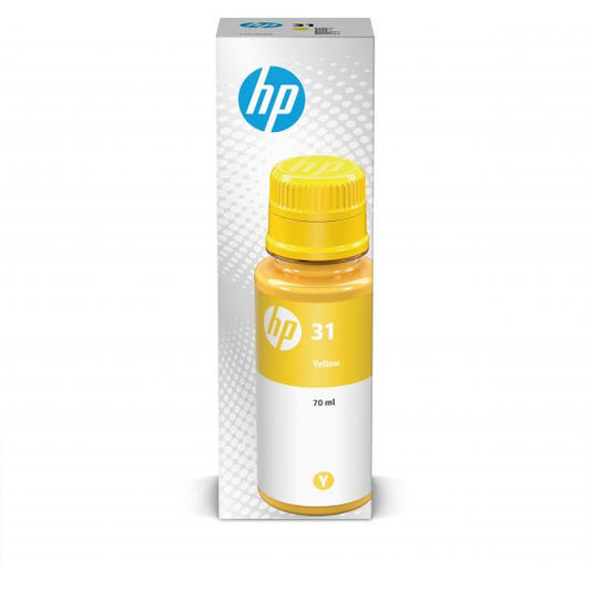 HP 31 70-ml Yellow Original Ink Bottle Originale [1VU28AE]