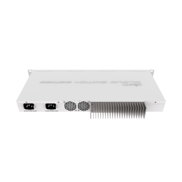 MikroTik, Cloud Router Switch 317, 1G, 16S+RM with 800MHz CPU, 1GB RAM, 1xGigabit LAN, 16xSFP+ cages, RouterOS L5 or SwitchOS (dual boot), passive cooling 1U rackmount enclosure, Dual redu [CRS317-1G-16S+RM]