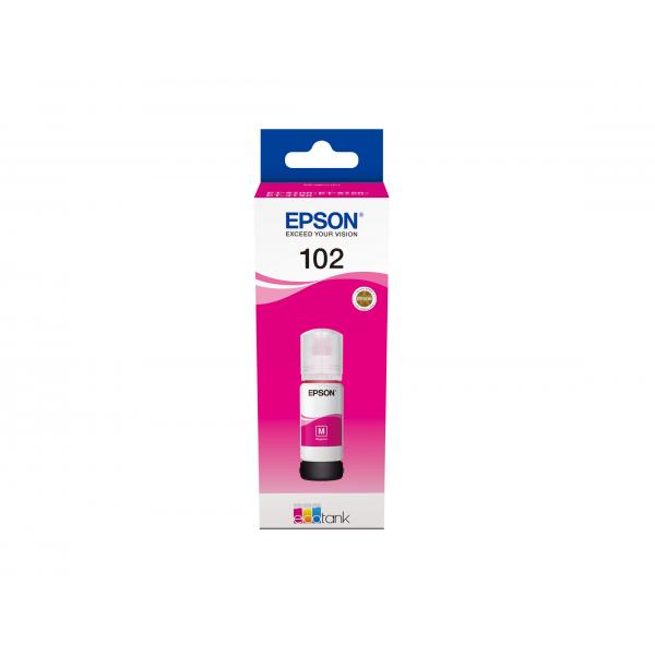 Botella de tinta Epson 102 EcoTank Magenta [C13T03R340]