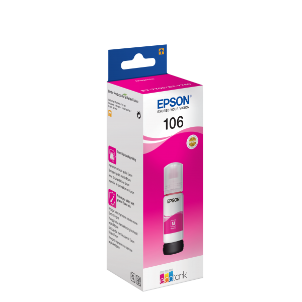 Epson 106 EcoTank Magenta ink bottle [C13T00R340]