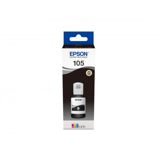 Botella de tinta Epson 105 EcoTank Pigment Black [C13T00Q140]