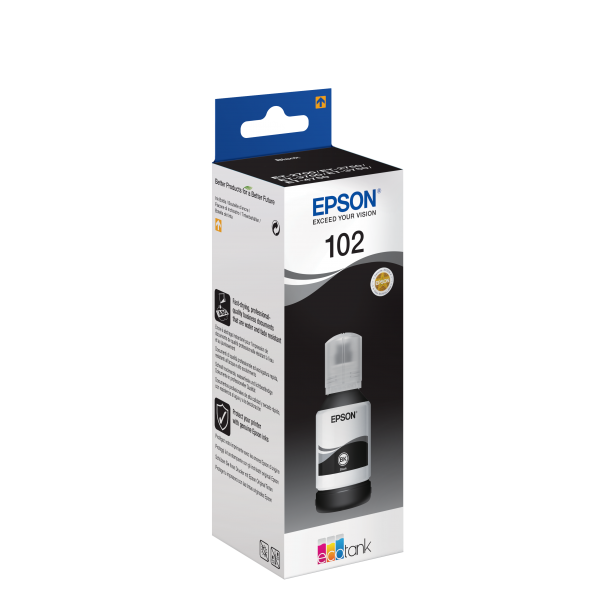 Epson 102 EcoTank Pigment Black ink bottle [C13T03R140]