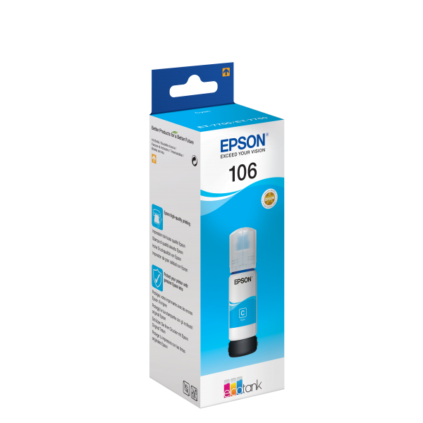 Epson 106 EcoTank Cyan ink bottle [C13T00R240]