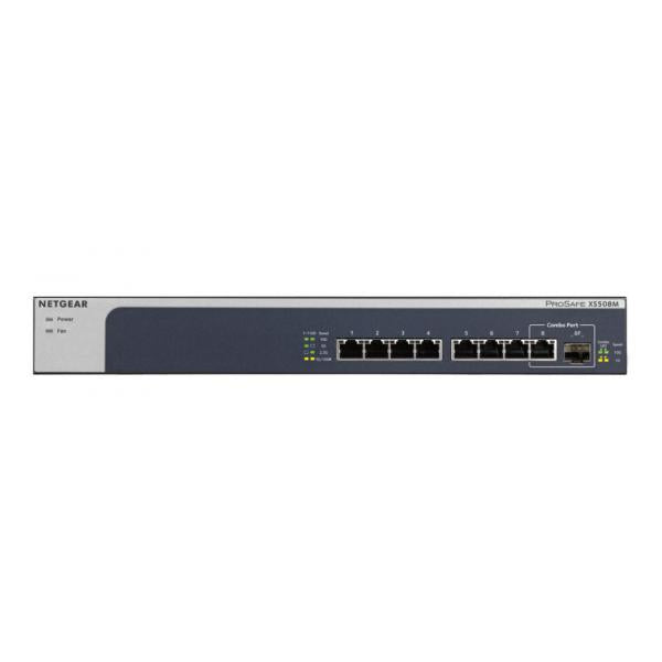 NETGEAR XS508M Non gestito 10G Ethernet (100/1000/10000) Grigio, Argento [XS508M-100EUS]