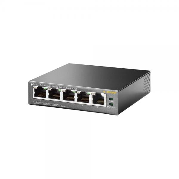 TP-Link TL-SG1005P - SWITCH - Unmanaged - 5 Port - Power of Ethernet (PoE) - 56Watt [TL-SG1005P]